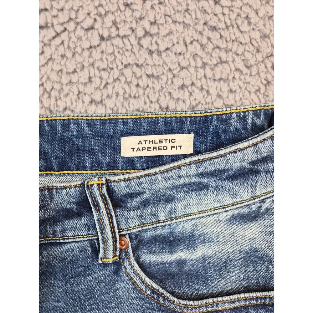 Flint and Tinder Jeans Men's 34x30 Medium Wash Athletic Tapered Fit (1208)